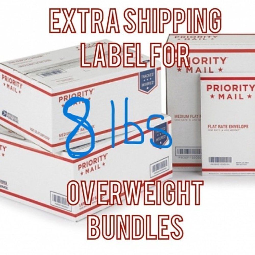 ‎Overweight shipping label 8 LBS